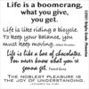 Powertex Sjablong - 15x15cm Life is a