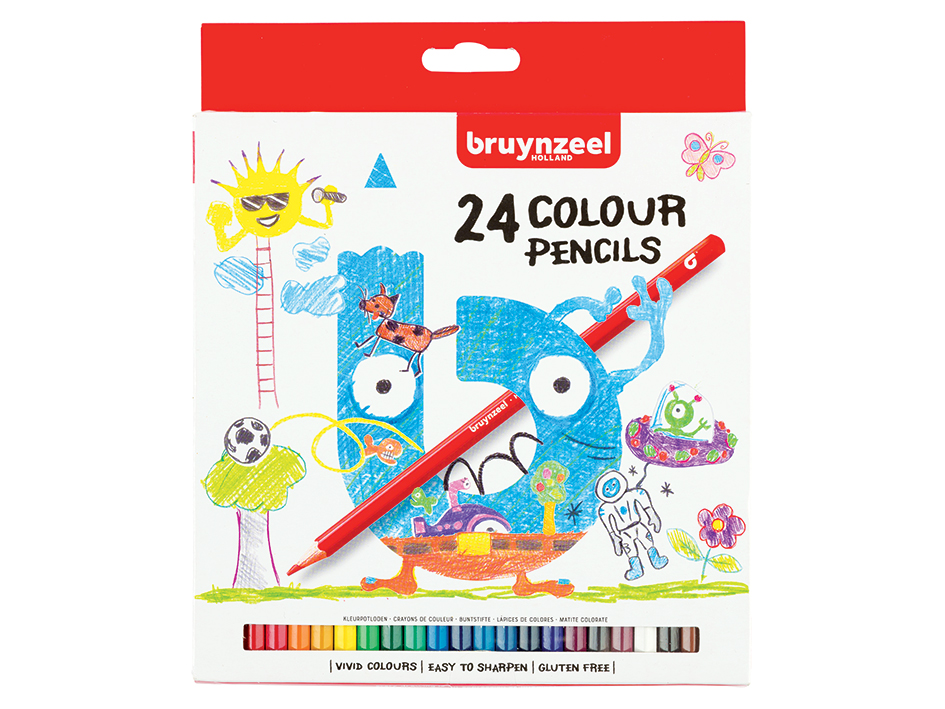 Bruynzeel KIDS - Fargeblyanter 24stk