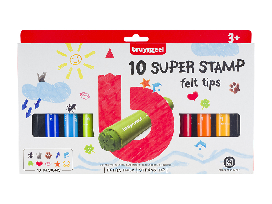 Bruynzeel KIDS - Super Stamp Marker 10stk