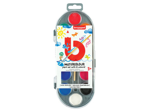 Bruynzeel KIDS - Watercolour Paint Set 12stk