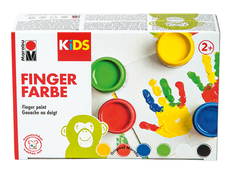 Marabu KIDS Finger Paint Set – 6x100ml
