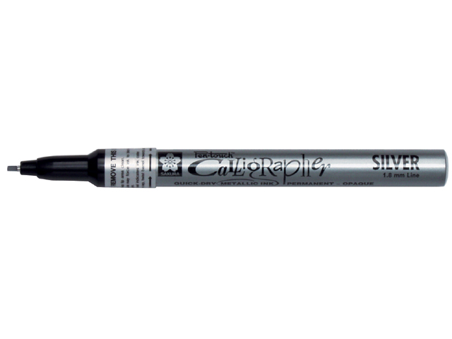 Sakura Pen-Touch Calligrapher – Fine – 53 Sølv