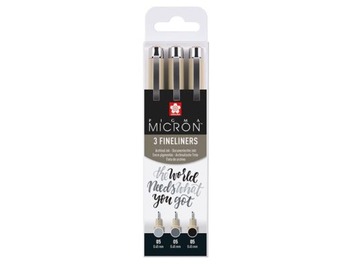 Sakura Pigma Micron Sett 3stk – Black and Gray