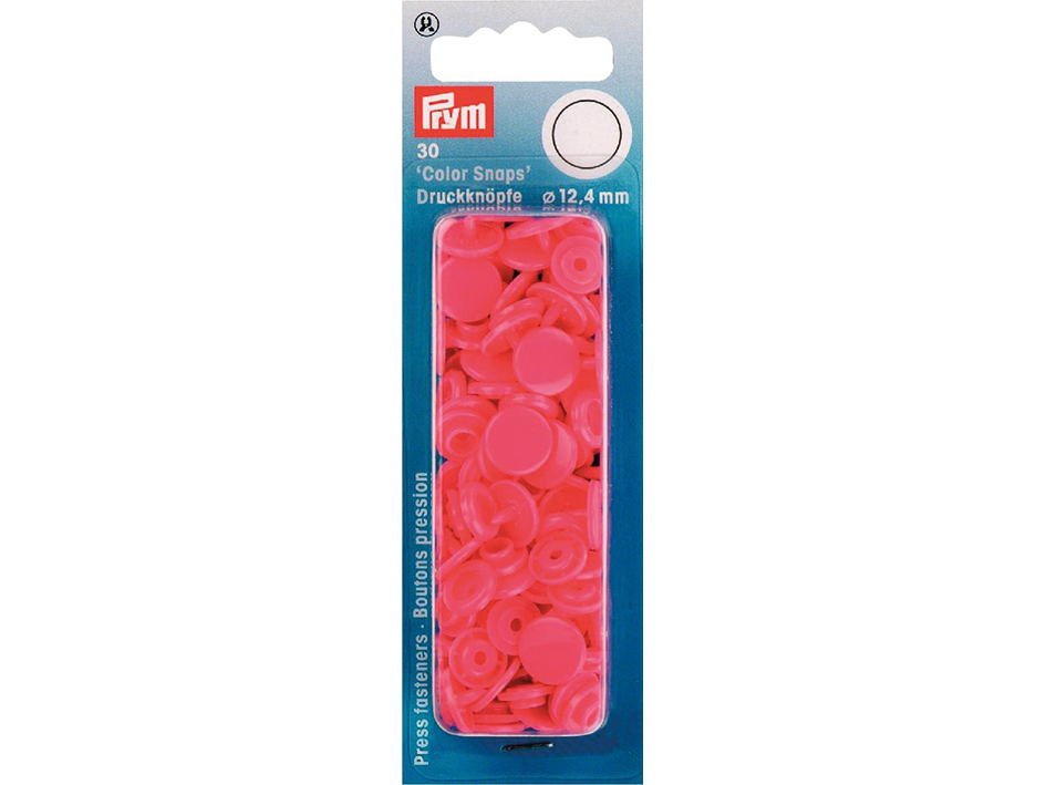 Prym Non-sew Color Snaps – Ø12.4 – Bringebær