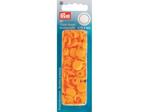 Prym Non-sew Color Snaps – Ø12.4 – Gul