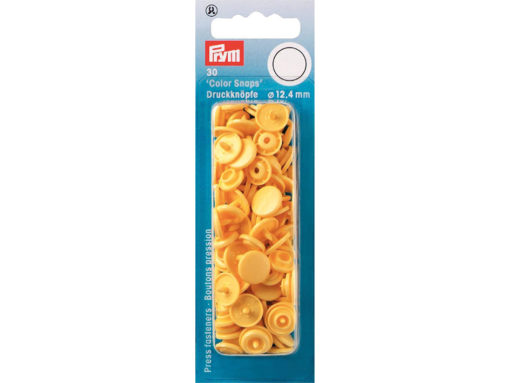 Prym Non-sew Color Snaps – Ø12.4 – Banana