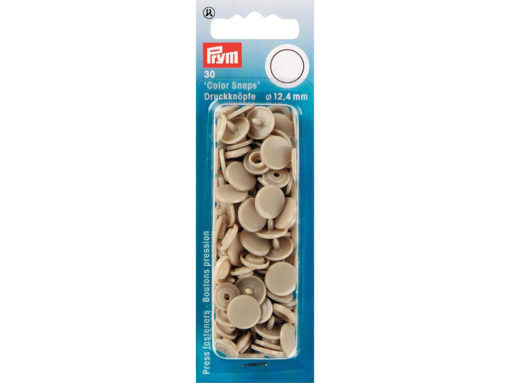 Prym Non-sew Color Snaps – Ø12.4 – Beige