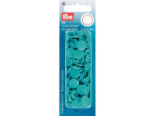 Prym Non-sew Color Snaps – Ø12.4 – Turkis