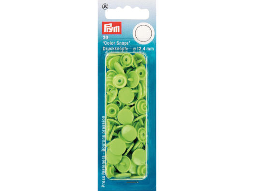 Prym Non-sew Color Snaps – Ø12.4 – Eplegrønn