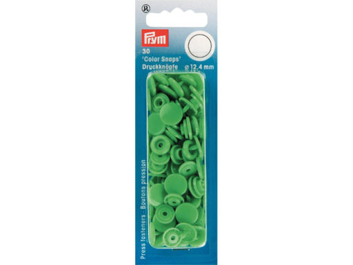 Prym Non-sew Color Snaps – Ø12.4 – Lys grønn