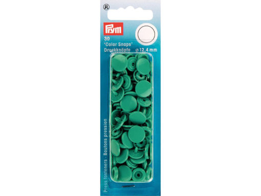 Prym Non-sew Color Snaps – Ø12.4 – Grønn