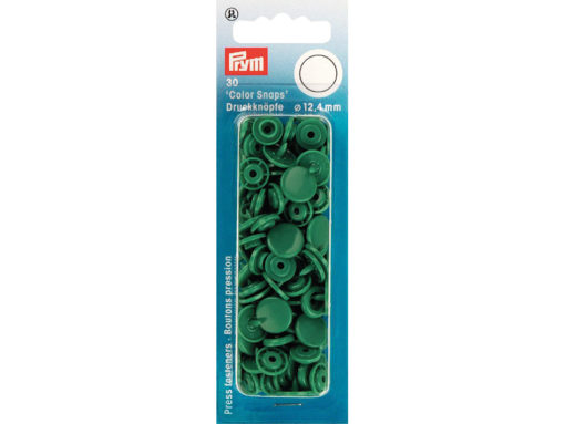 Prym Non-sew Color Snaps – Ø12.4 – Gressgrønn