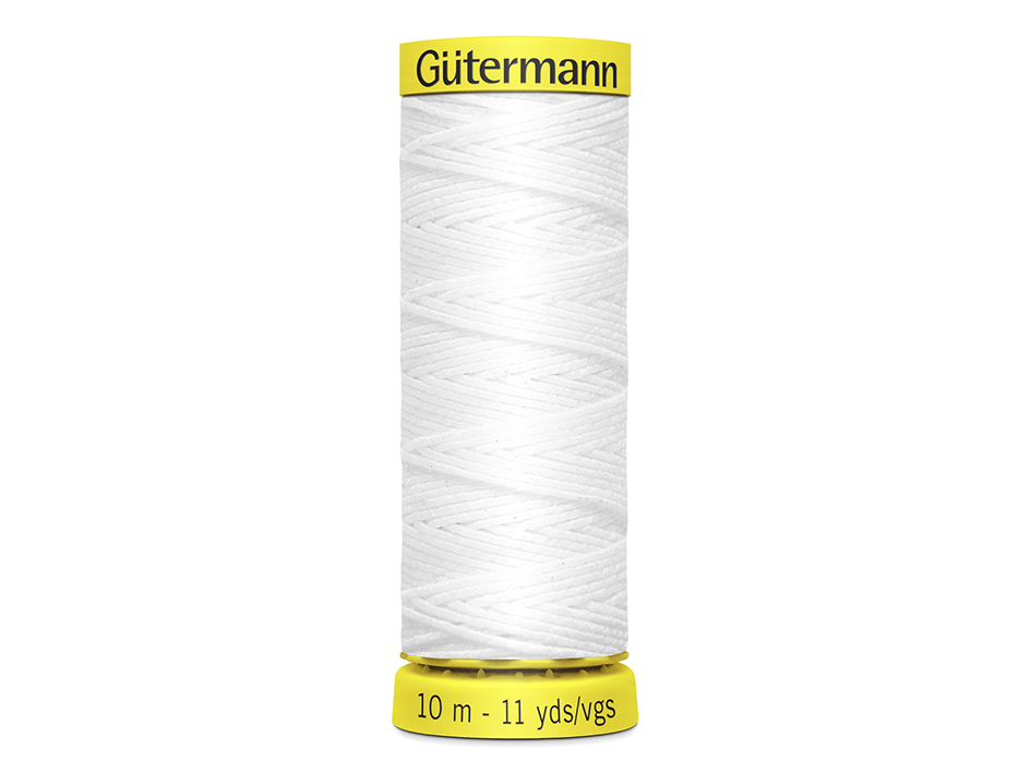 Gütermann Elastic Thread 10 m – 5019 Hvit