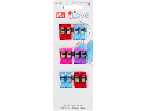 Prym Love - 12 Stoffklips - 2,6c,