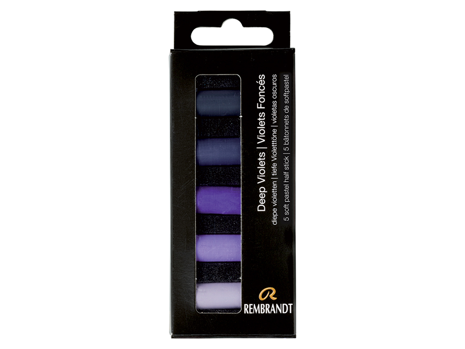 Rembrandt soft pastel - set deep violetes 5.5