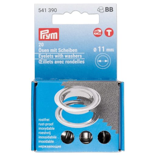 Prym Eyelets 11mm 20stk