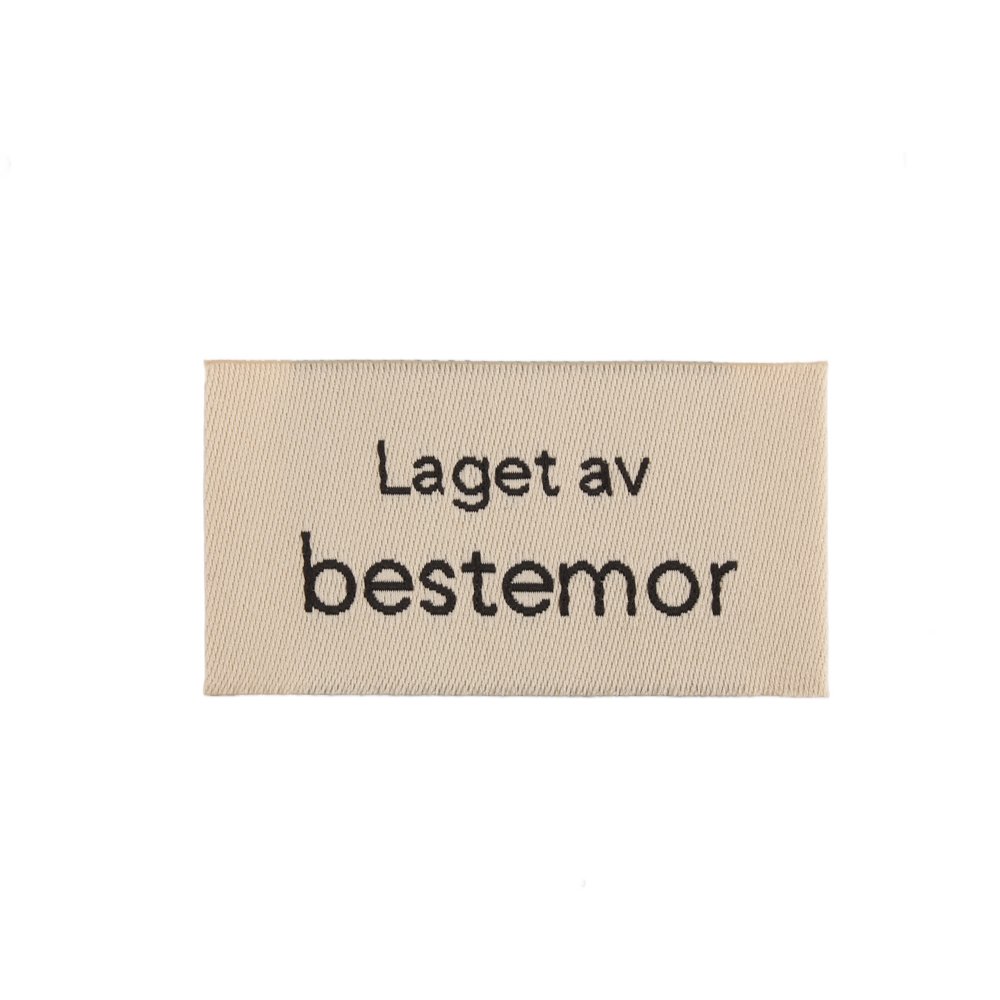 Merkelapp - Laget av bestemor