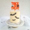 Kaketopper Trick or Treat orange acryl, 13cm