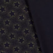 Bomull Poplin - Navy - Stjerner