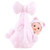 Baby i teppe, 11 cm, Rosa