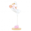 Baby Rosa og Stork 10 cm