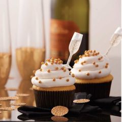 Muffinspynt Champagne glass 12 stk