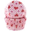 Muffinsform STD Rosa hjerter, 50 stk