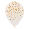 Ballonger Golden Confetti 30cm, 12 PK