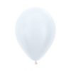 Ballonger Hvit Satin 30cm, 12PK