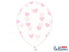 Ballonger med Hjerter 30cm, 6 pk