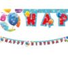 Banner i papp Ballonger, Happy Birthday