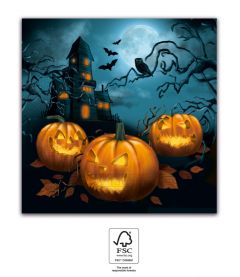 Papirservietter Halloween 20 stk, 33x33cm Procos