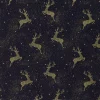 Bomull Poplin - Navy - Reinsdyr