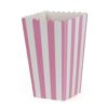 Boks Popcorn Rosa Striper, 6 stk