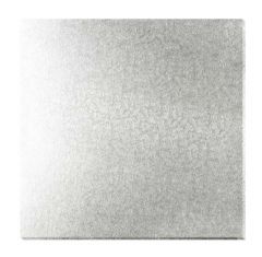Kakebrett kvadrat, 2pk, Sølv 25x25cm