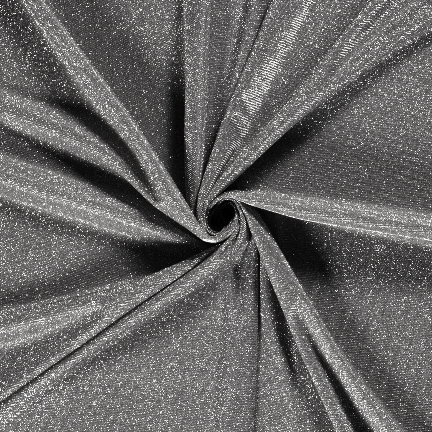 Polyester – Glitter – Mørk grå m/lurex