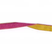2-sidet bånd - 10mm - Rosa/Gul (Utgått fra vårt sortimentet)