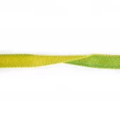 2-sidet bånd - 10mm - Gul/Grønn (Utgått fra vårt sortiment)