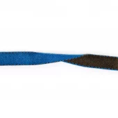 2-sidet bånd - 10mm - Blå/Brun (Utgått fra vårt sortiment)
