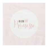 Servietter - "En liten prinsesse" - Rosa