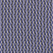 Vevd Viskose - Blå/Svart
