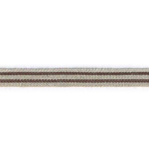 Bånd med striper – 11mm – Brun