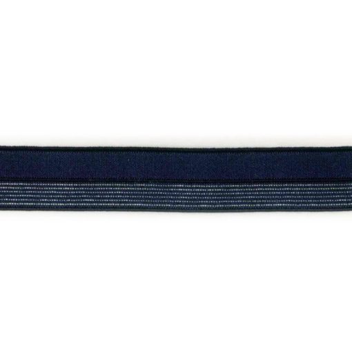 Foldeelastikk m/Lurex – 18mm – Navy