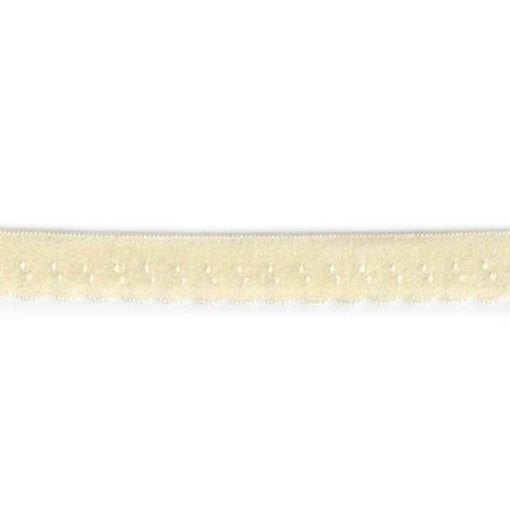 Foldeelastikk – 10mm – Offwhite