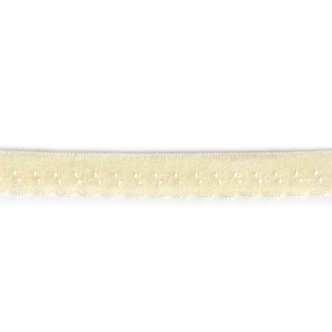 Foldeelastikk – 10mm – Offwhite