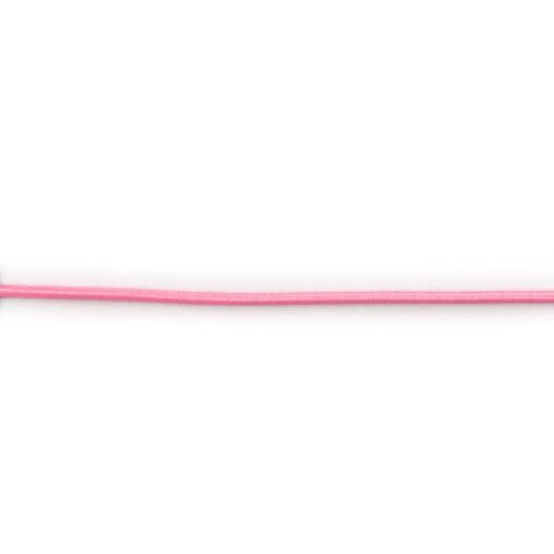 Elastisk snor – 3mm – Lys rosa