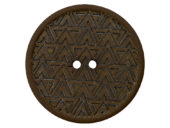 Knapp Resirkulert 453503 2-hull 28mm 36 Mørk olivengrønn