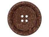 Knapp Resirkulert 453739 4-hull 20mm 22 Mørk brun