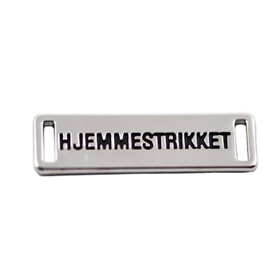 Merke metall hjemmestrikket