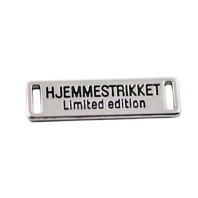 Merke Metall Sølv Hjemmestrikket 3296